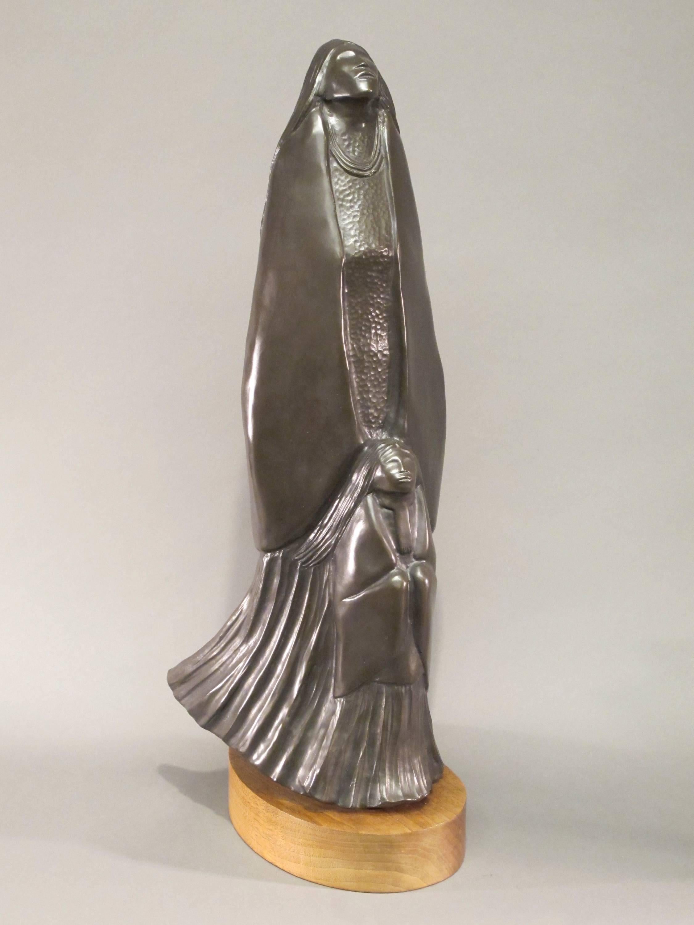 Allan Houser Figurative Sculpture - Blessing A New Day