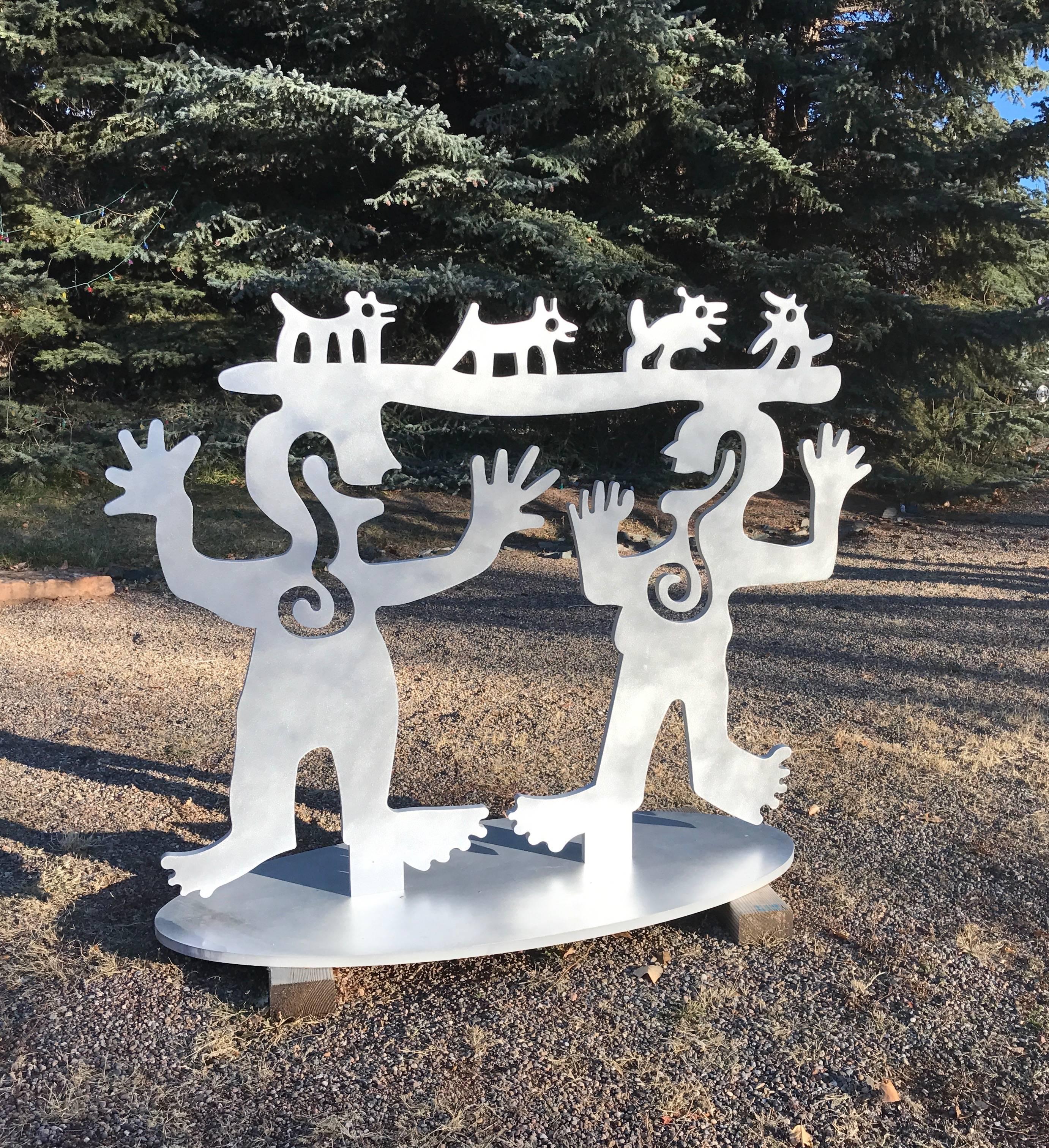 silver sculptures contemporary