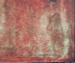 Dusk, Hopi Arizona landscape lithograph contemporary by Dan Namingha purple pink