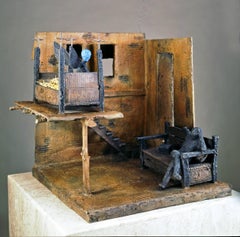 Death Contemplating Life, by Eduardo Oropeza, Day of the Dead, bronze sculpture