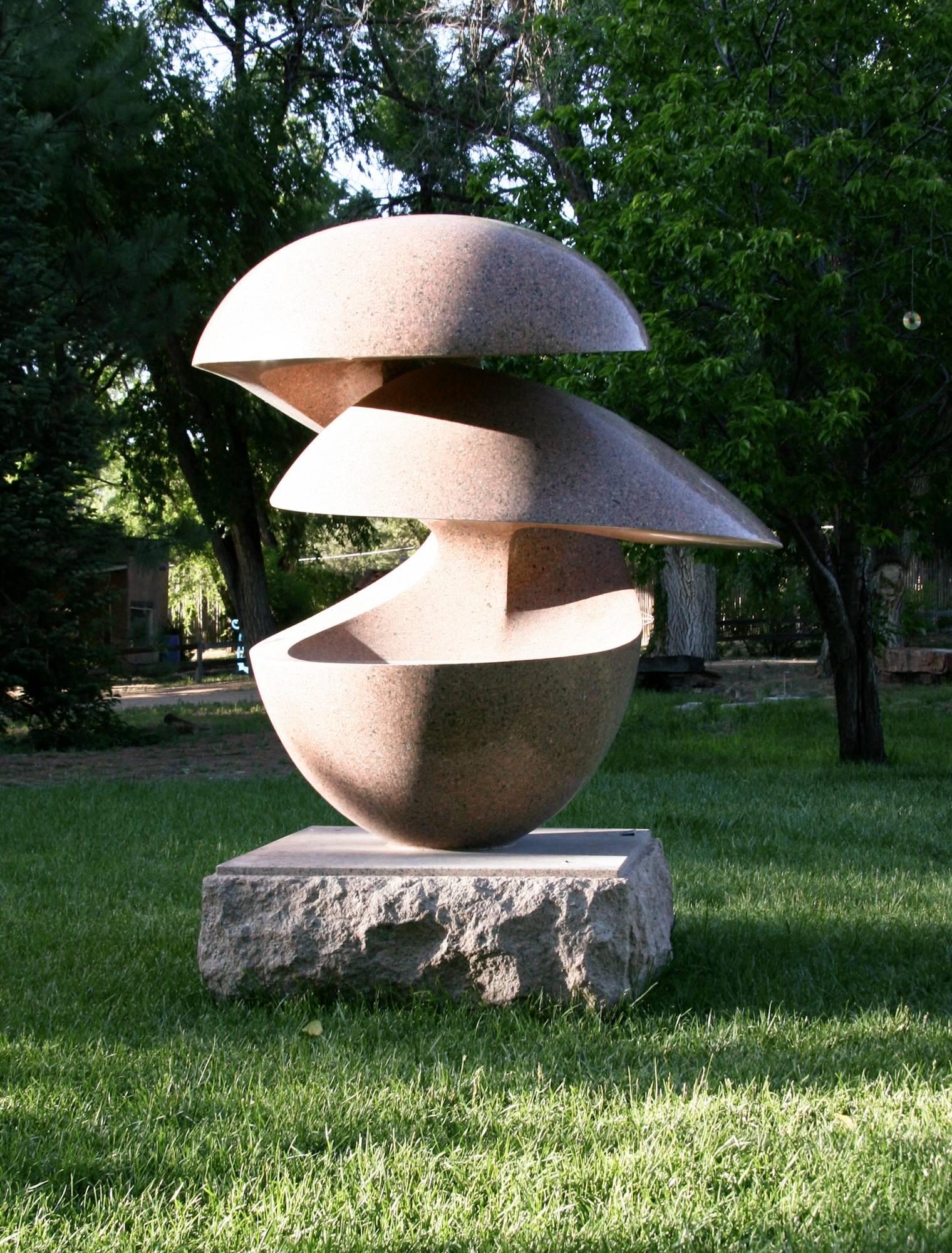 Cosmos, by Khang Pham-New, polished, granite, abstract, sculpture,  outdoor  For Sale 1
