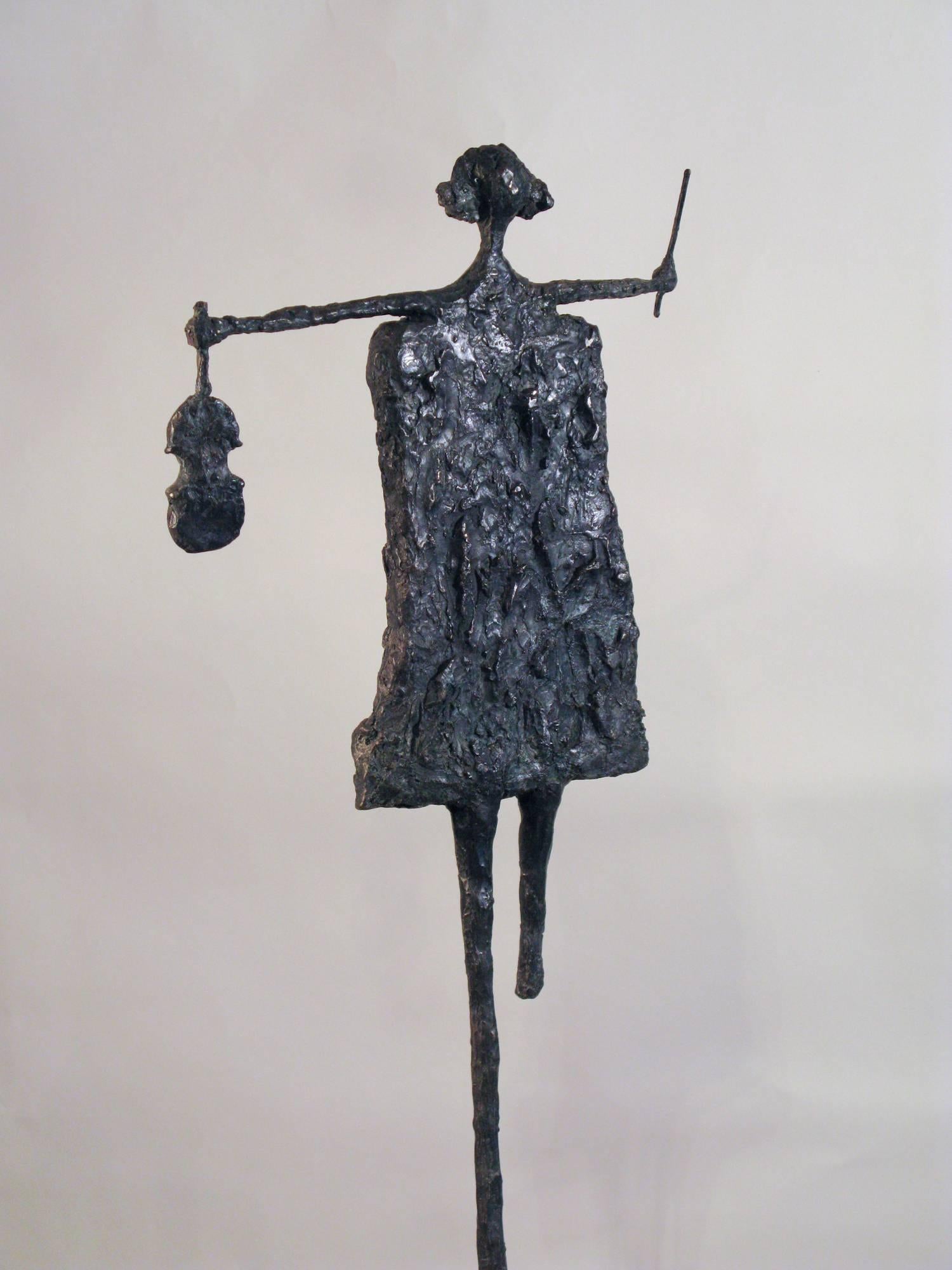 Goddess of the Viola - Sculpture by Eduardo Oropeza