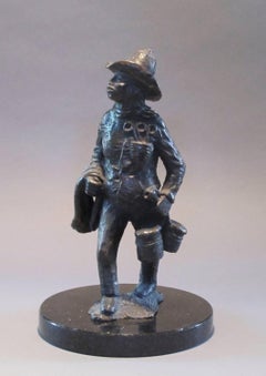 Tambour debout Apache debout, sculpture en bronze, Allan Houser, moulage solide, Nambe