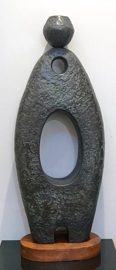Aquarelle porteur d'eau II, de Allan Houser en bronze, Apache contemporain amérindien
