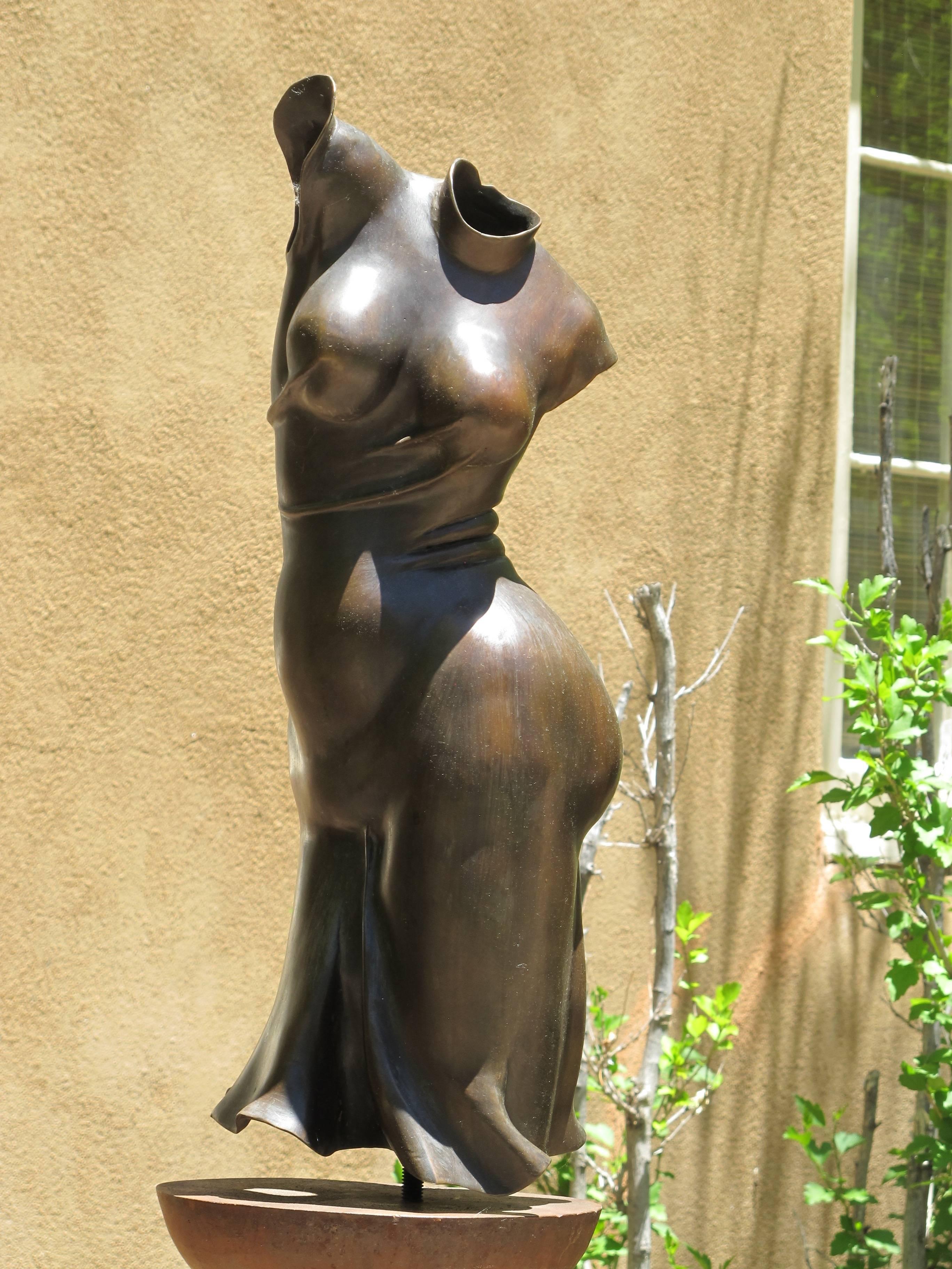 Fandango, by Rodger Jacobsen, figurative, bronze, sculpture, steel, pedestal For Sale 2