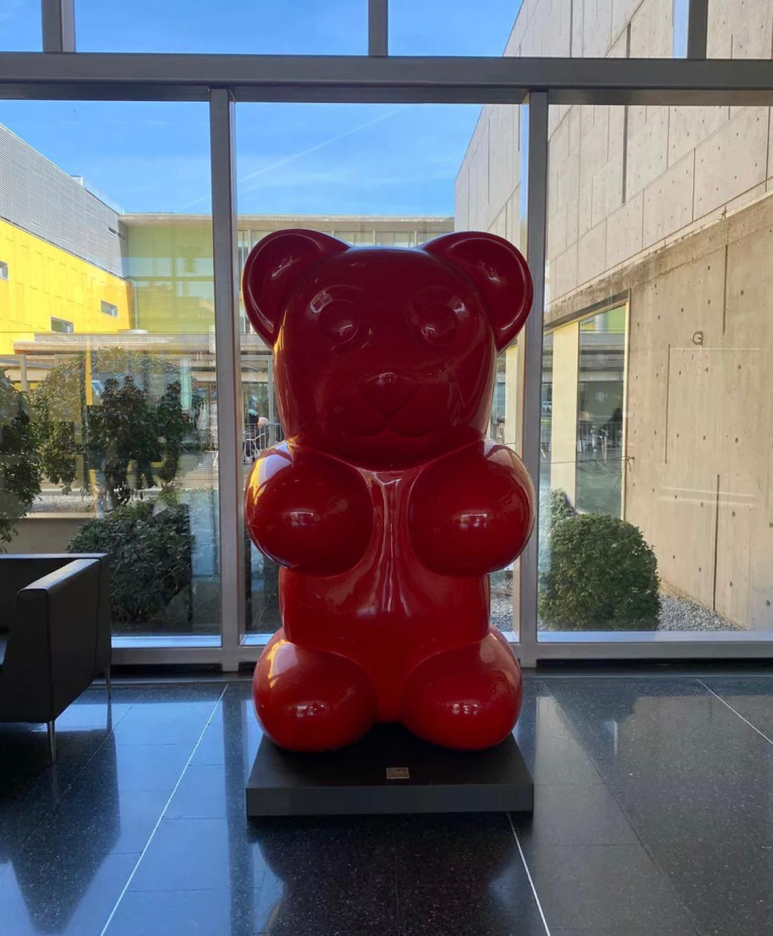 Contemporary Artist Demo Sculpture Gummy Bear, Red 2023 For Sale 5