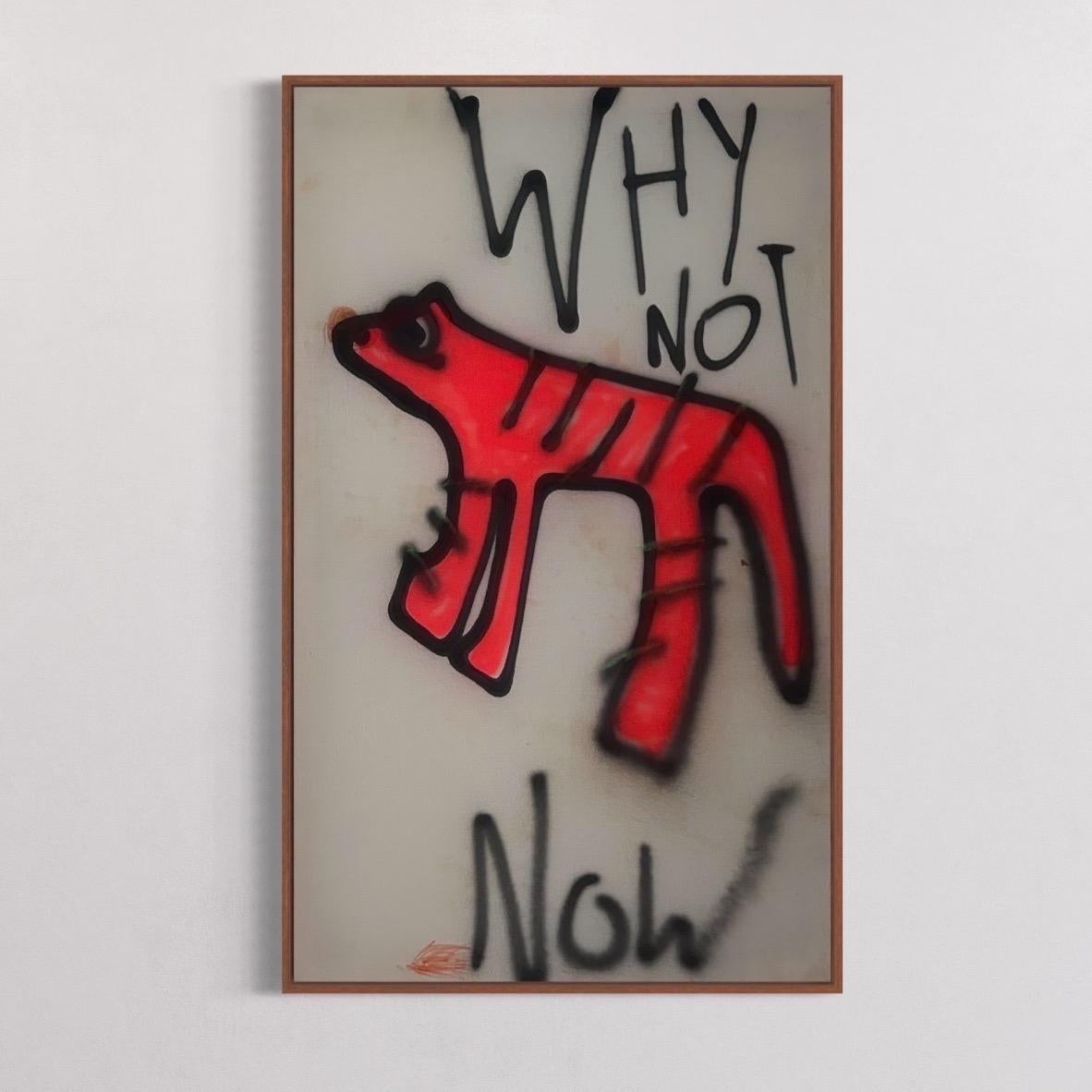 CONTEMPORARY Abstraktes Kunstwerk Why Not des Künstlers Ed Warner 2023