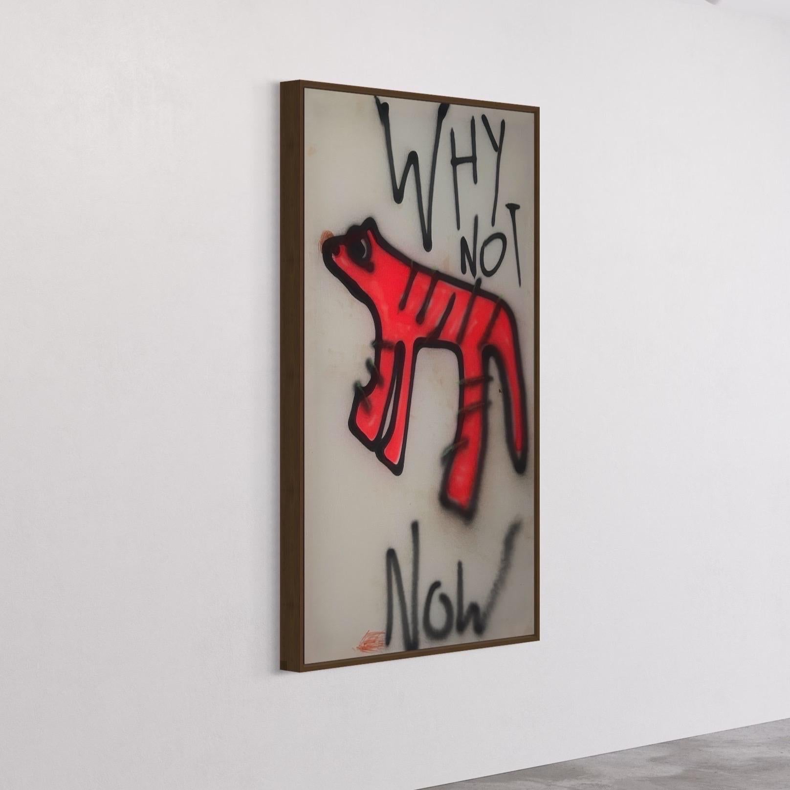 CONTEMPORAINE Figurative Animal Tiger Orange Spray Ed Warner Street Art 5