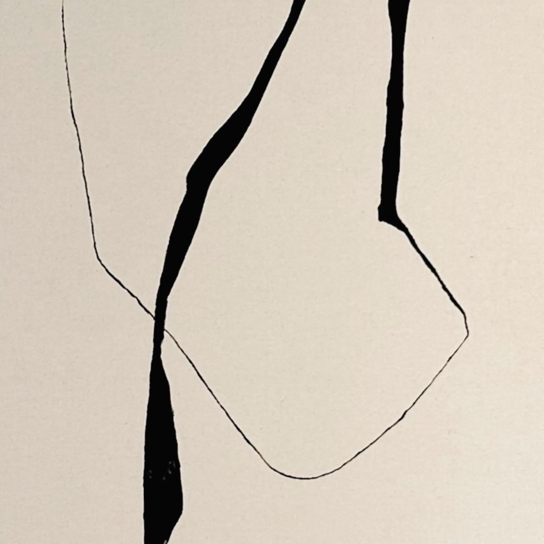 ABSTRACT Nuova opera d'arte Black Lines di Alicia Gimeno Artista 2023 - Painting di AGR