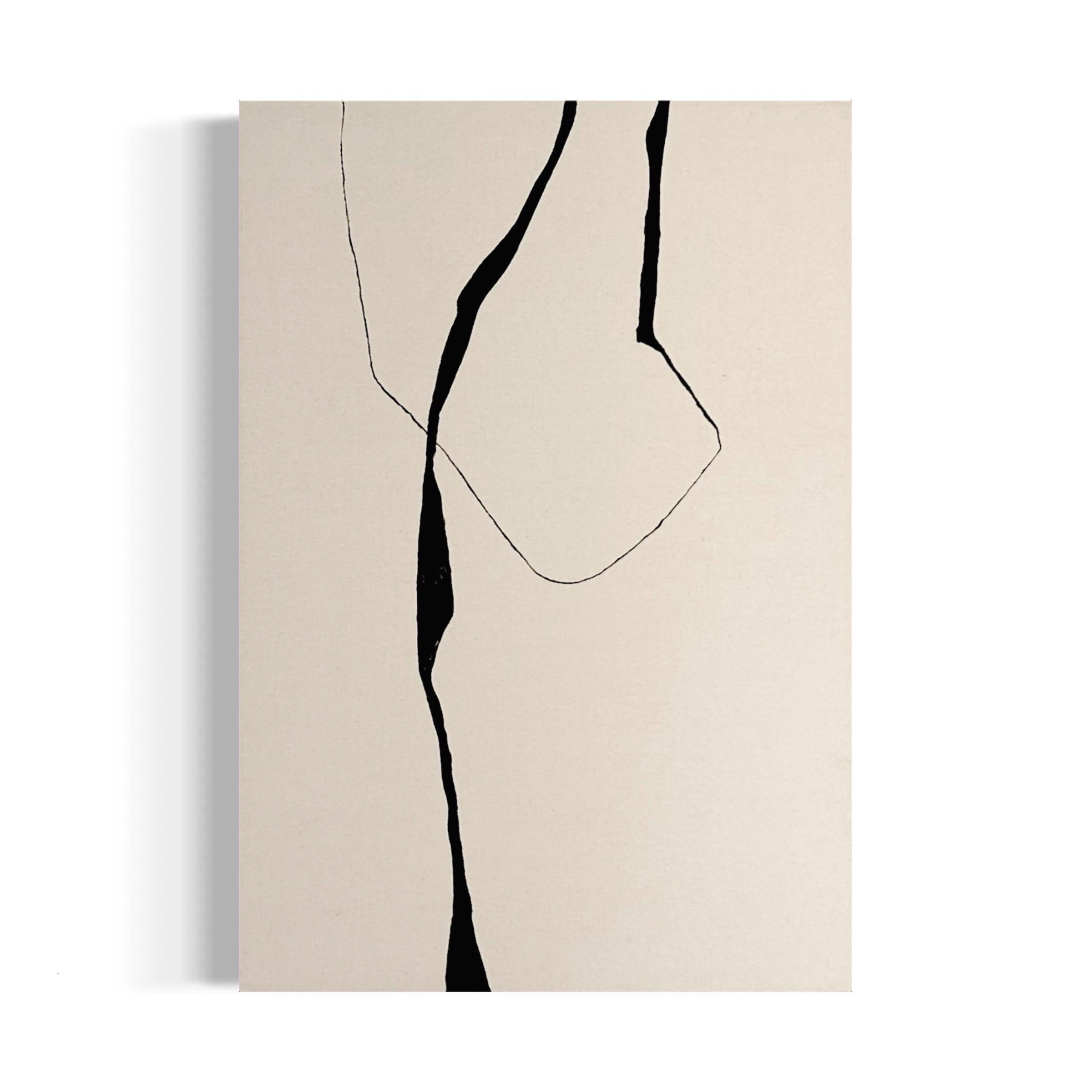 ABSTRACT Nuova opera d'arte Black Lines di Alicia Gimeno Artista 2023 1