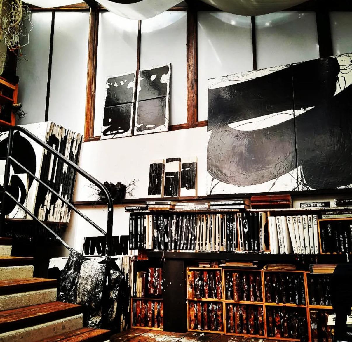 ABSTRACT Forme Texture Black White Artista francese contemporaneo Cali Rezo in vendita 6