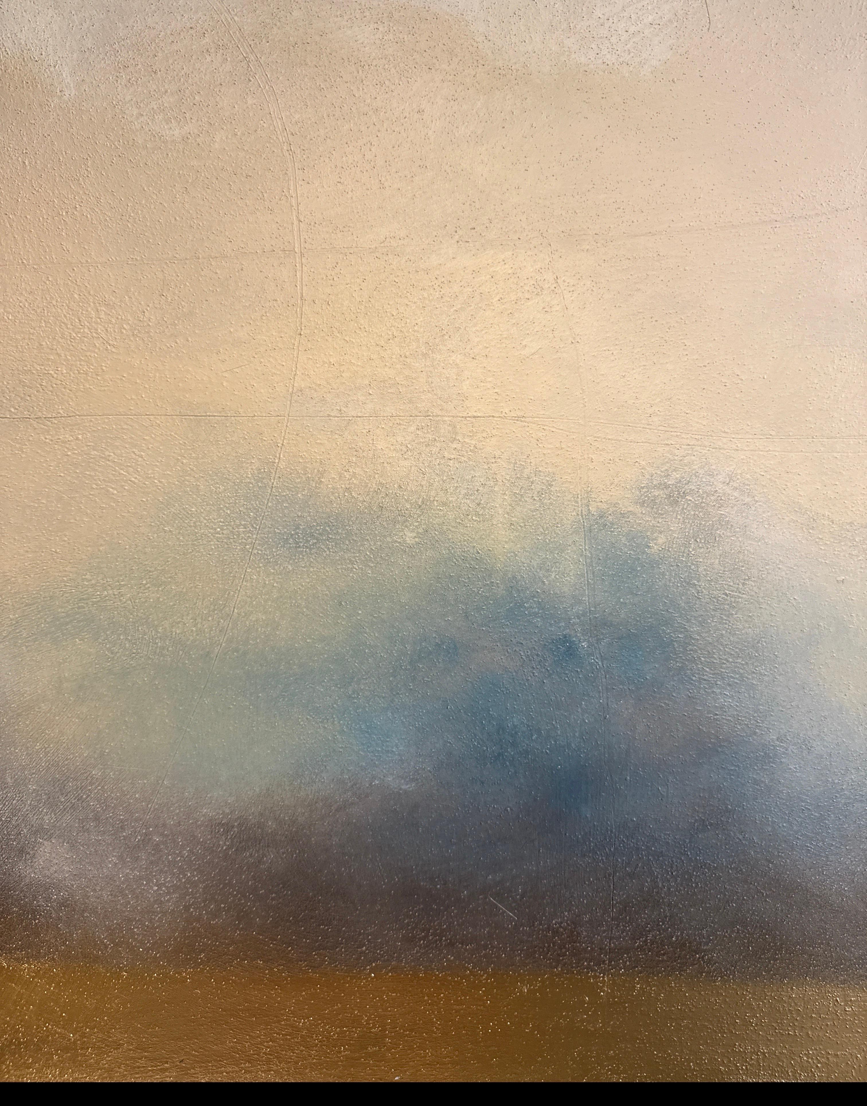 ABSTRACT Paesaggio dipinto Grigio Oro Artista contemporaneo Pau Escat 2025 in vendita 3