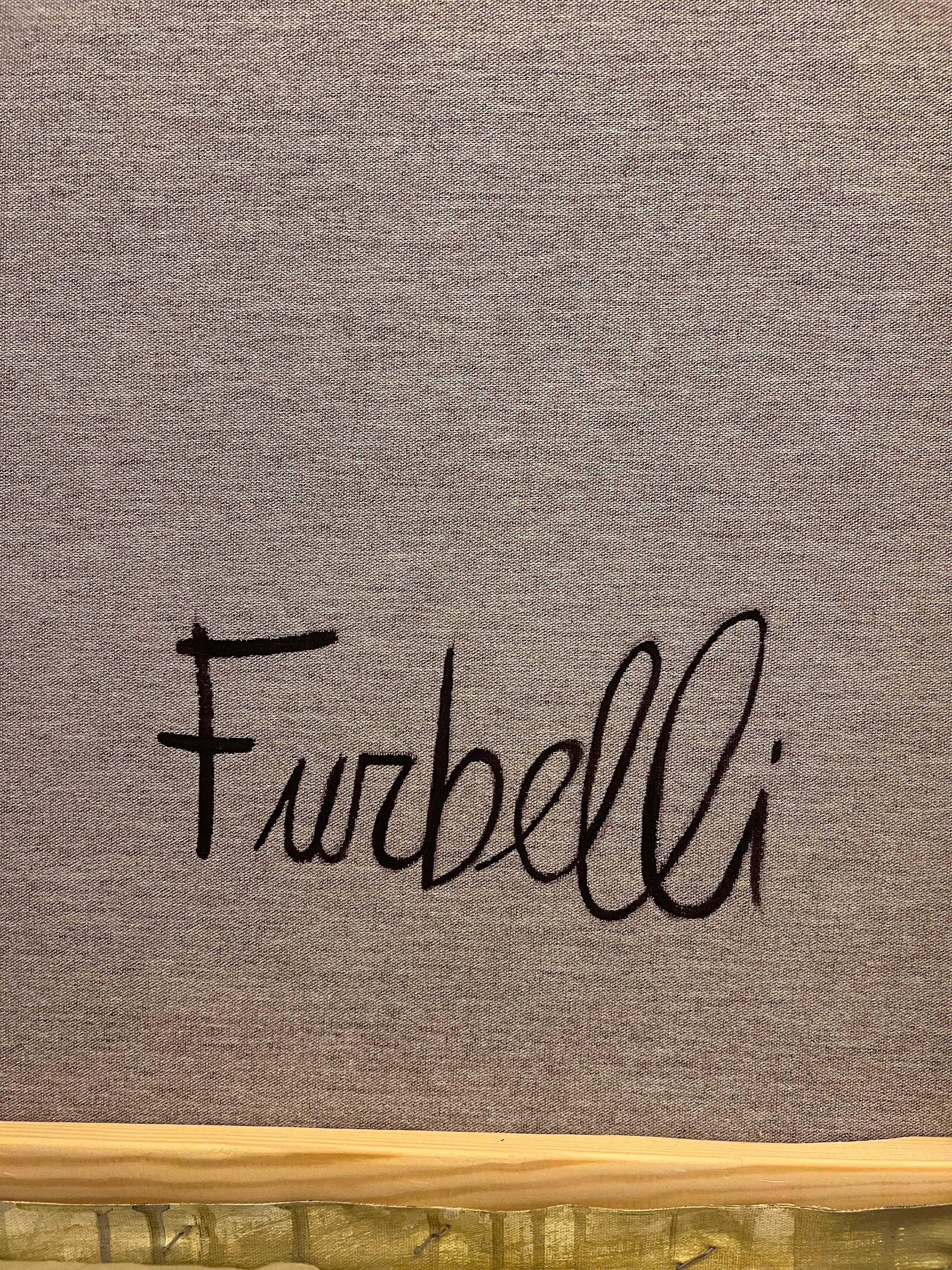 Gedämpfte Waldland-Studie: Weiche, abstrakte Landschaft in Erdtönen von Federica Furbelli im Angebot 4