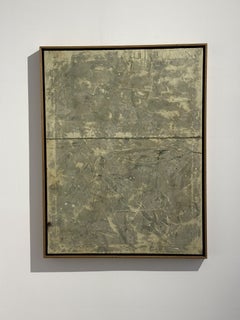 ABSTRACT Contemporary Artwork Weiß Braun Erde Minimal Texture On Hansen
