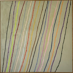 Christina Gschwantner, peinture abstraite minimaliste contemporaine aux lignes épurées