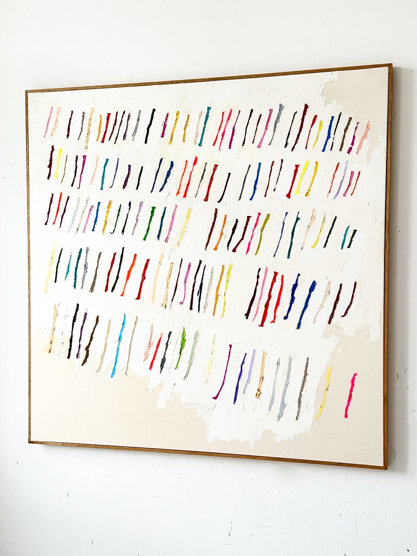 The work reflects the artist’s mastery of gesture and emotion, where each mark becomes a visual language. A striking piece that brings movement, depth, and intensity to any collection or interior.

At Escat Gallery we are committed to maintaining
