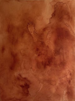 Peinture abstraite contemporaine minimaliste Earth Tones Canvas Tete Alurralde