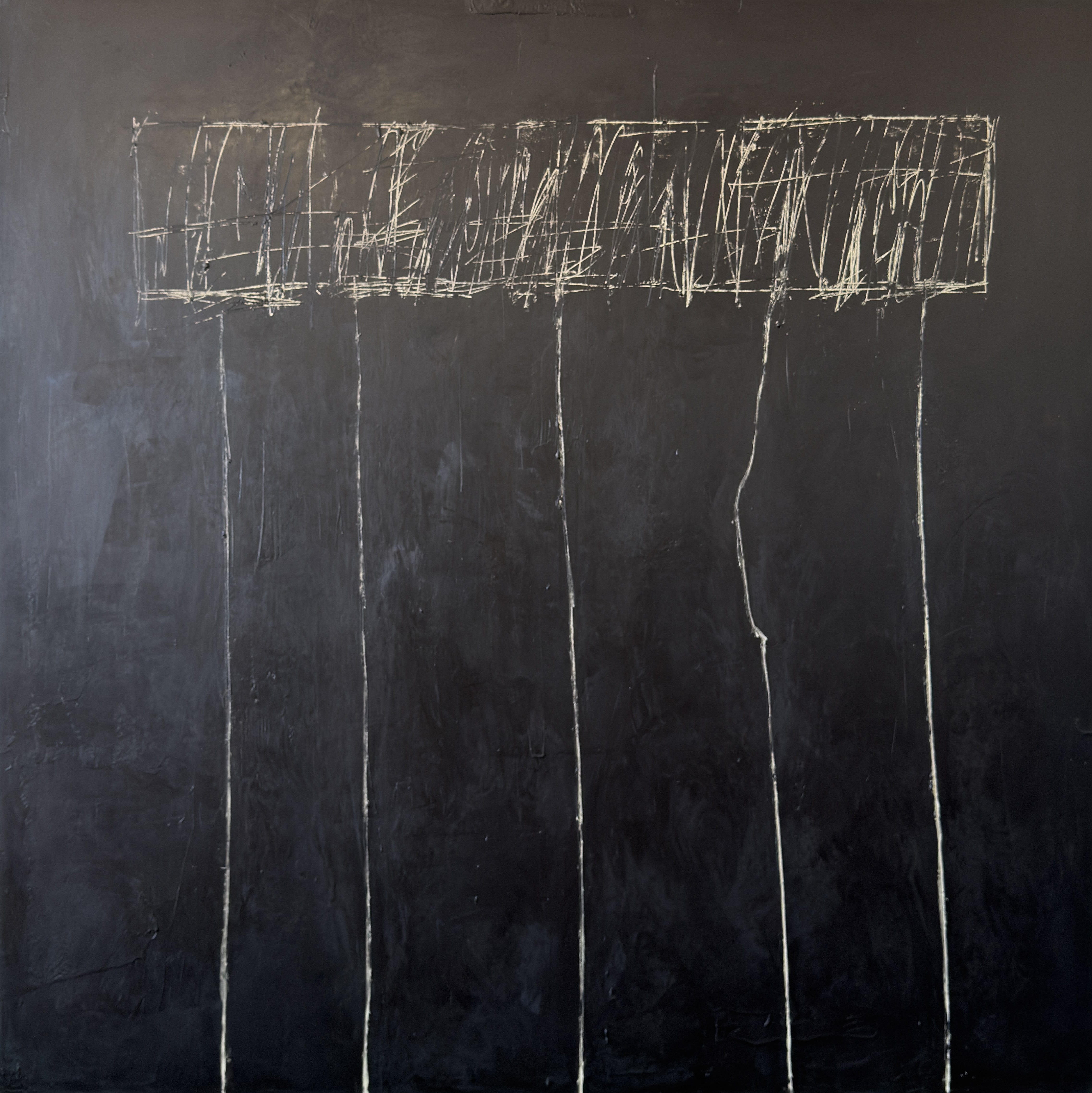 Denis Ymeri (b. 1990, Tirana, Albania) is a Barcelona-based visual artist whose practice spans painting and sculpture. His work explores the relationship between matter, memory, space, and time, drawing inspiration from prehistoric art, ancient