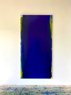 Gabriele Meunie Contemporary Abstract in Blue Large Painting