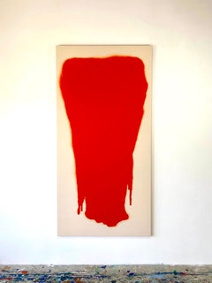 Gabriele Meunie Contemporary Abstract in Orange Large Painting