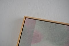 Blanca Nieto Contemporary Minimalist Abstract Painting in Pink, Grey and Pastel