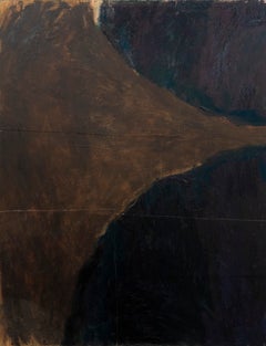 Emma Labattaglia: pittura astratta contemporanea nei toni del marrone scuro, del nero e del verde