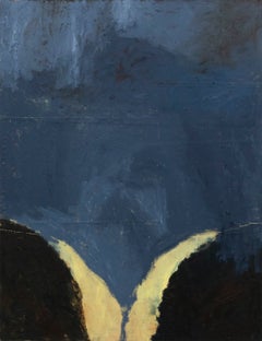Emma Labattaglia: pittura astratta contemporanea nei toni del blu intenso, del nero e del giallo