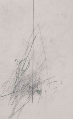 Arran Rahimian : peinture abstraite contemporaine aux traits gestuels au fusain
