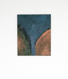 Emma Labattaglia: pittura astratta contemporanea nei toni del blu intenso, del verde e dei colori della terra