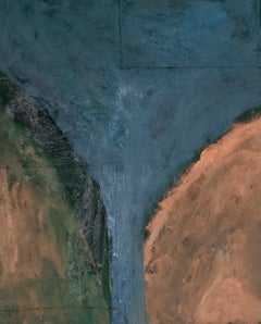Emma Labattaglia: pittura astratta contemporanea nei toni del blu intenso, del verde e dei colori della terra