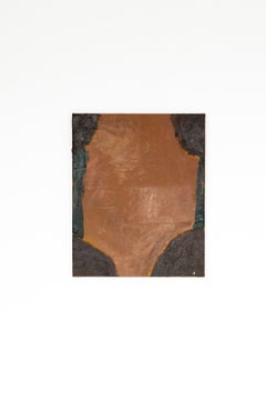 Emma Labattaglia – Pittura astratta contemporanea con texture, nei toni del terracotta e del marrone