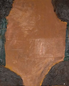 Emma Labattaglia – Pittura astratta contemporanea con texture, nei toni del terracotta e del marrone