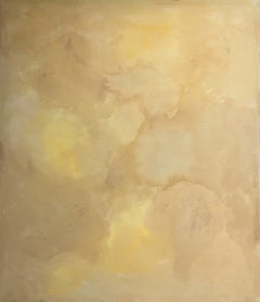 Teté Alurralde Large Yellow, Cream and Beige Abstract Painting