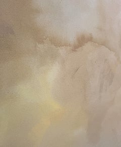 Teté Alurralde Large Yellow, Cream and Beige Abstract Painting
