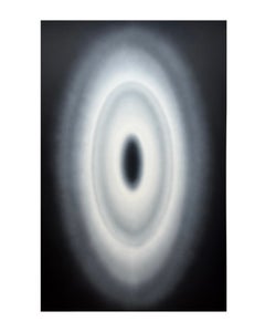 VOID 42 – Großformatiges, zeitgenössisches abstraktes Gemälde in Schwarz-Weiß, minimalistische Optik