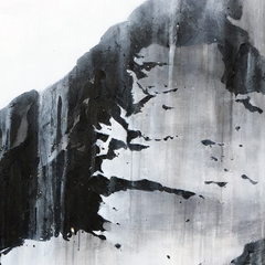 Mareo Rodríguez: Zeitgenössische Schwarz-Weiß-Landschaftsmalerei mit Bergmotiven