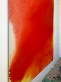 Yellow Orange, 200 × 112 cm, Abstract Painting by Gabriela Meunié, 2026