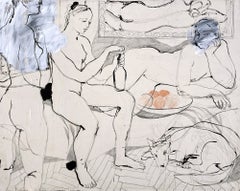 Favorite Time of the Day – Large Figurative Painting, 160 × 200 cm, 2024