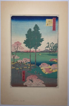 Scogliera di Suwa, Nippori - Cento vedute famose di Edo