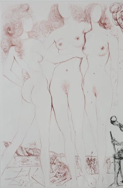 Salvador Dalí­ -- The Judgement of Paris from The Mythology suite