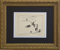 La Pique (The Pike) from A los toros avec Picasso, hand signed