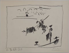 La Pique (The Pike) from A los toros avec Picasso, hand signed