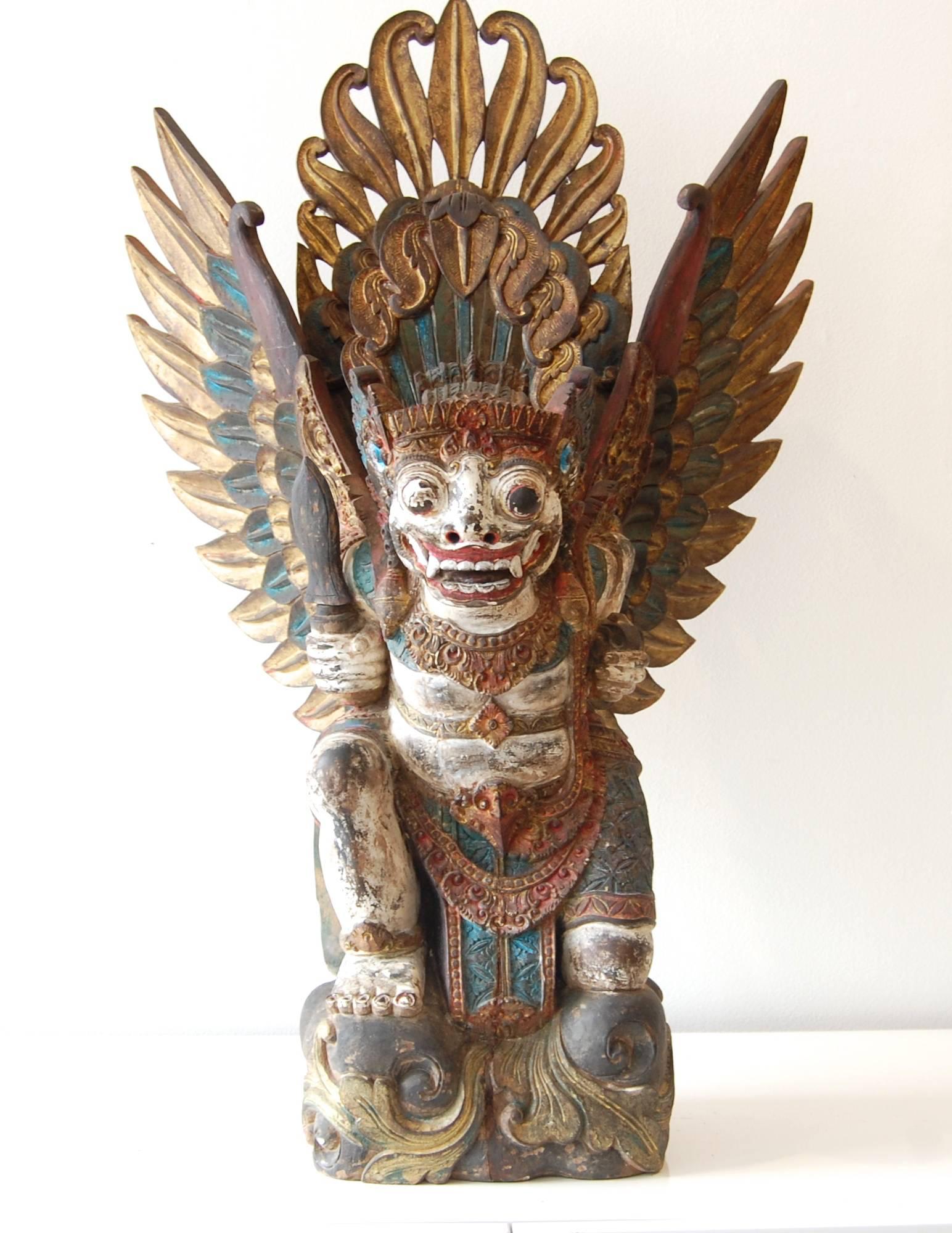 Barong Wood Sculpture Bali 19Th Century