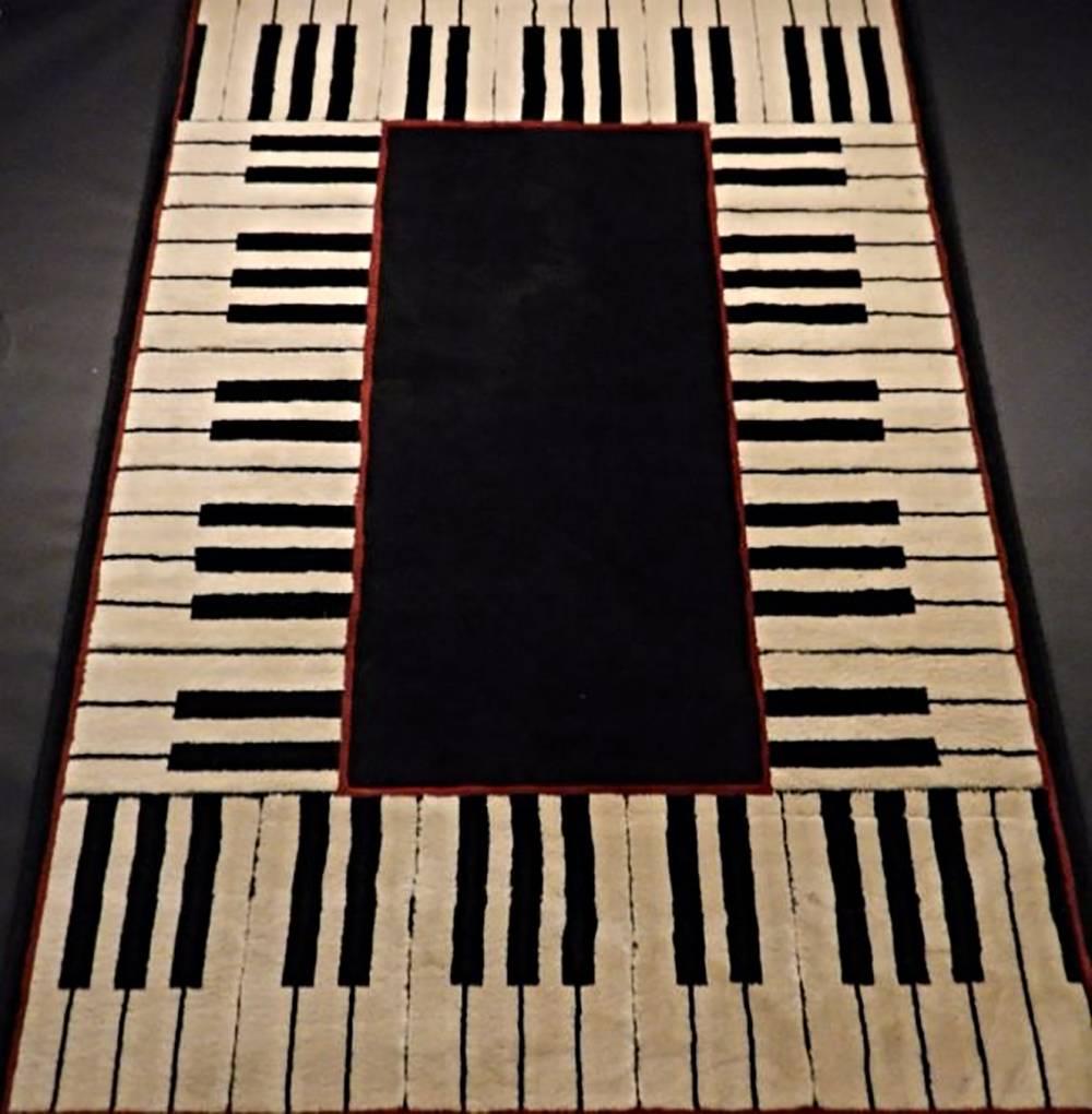 Piano keys carpet - Mixed Media Art by Andy Warhol
