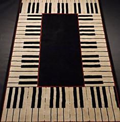 Piano keys carpet