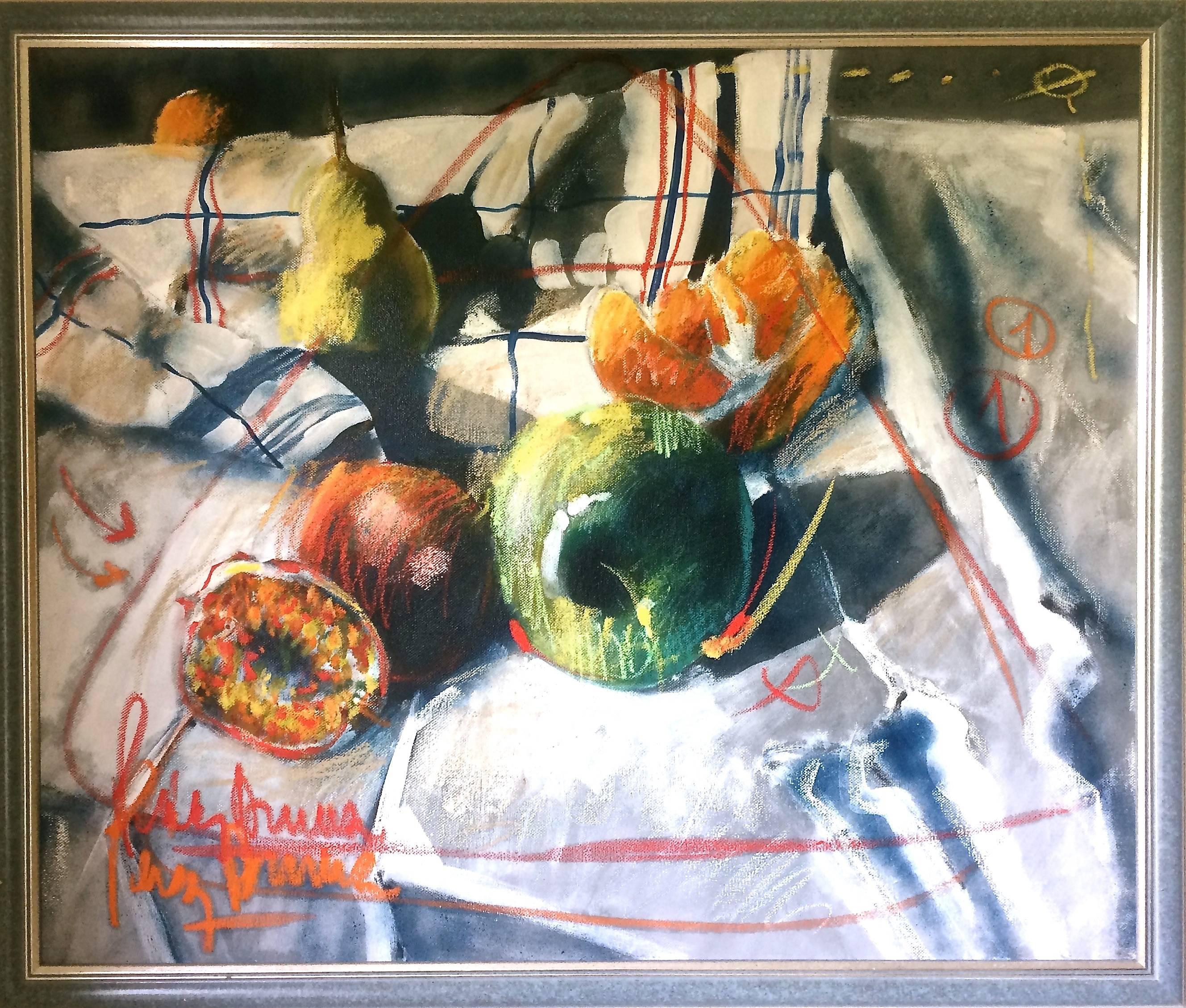 Alejandro Perez Becerra Still-Life Painting -  Still Life with Fruits on the Table