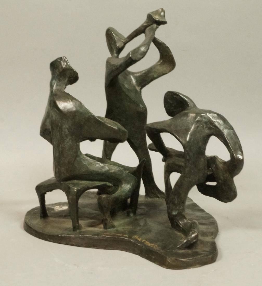 Irma Suzanne Barnes Figurative Sculpture - Musicians Bronze Sculpture