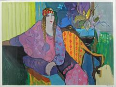 Woman in the chair limited edition lithograph