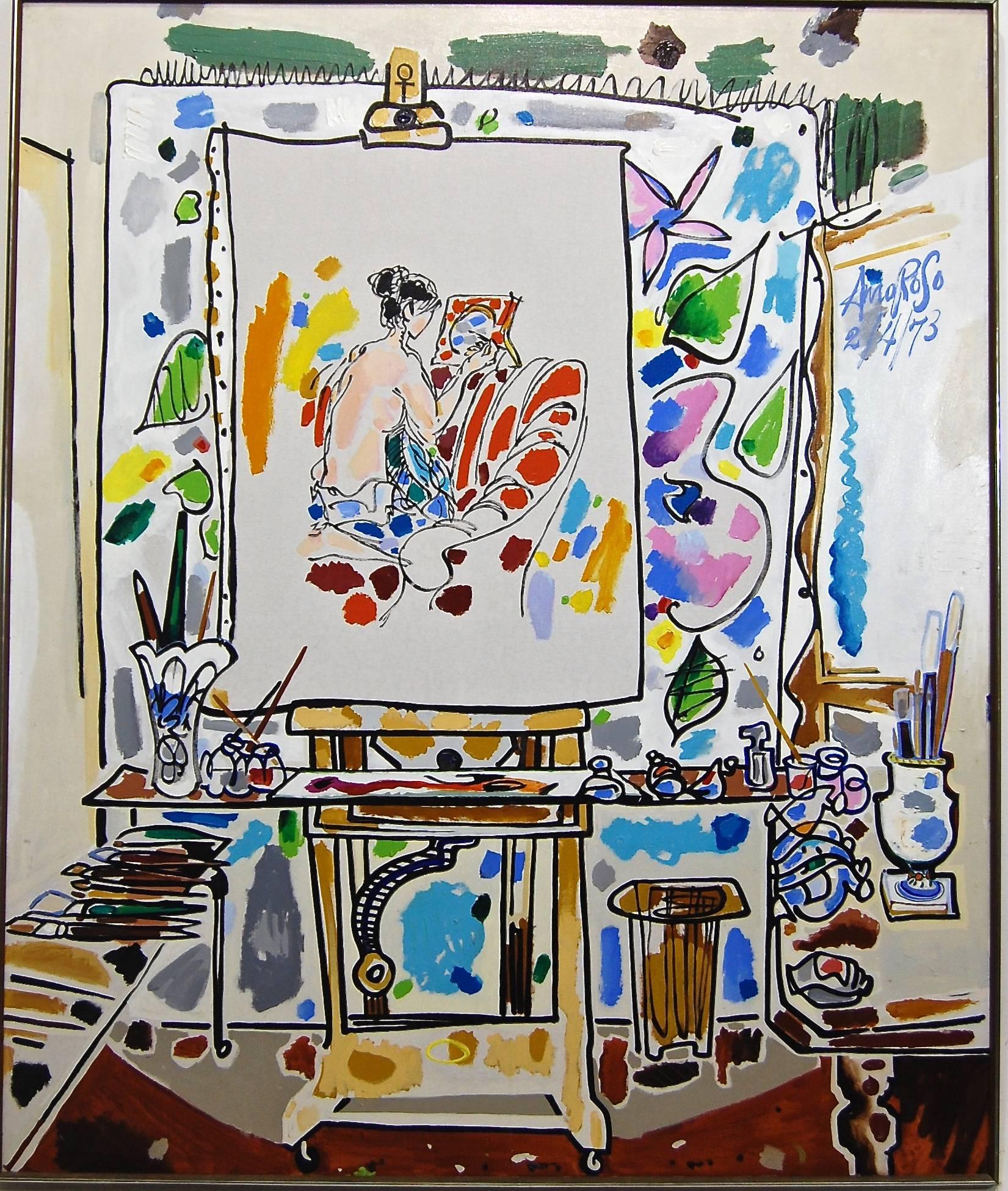 Jack Amaroso Interior Painting - Because of Patricia My True Inspiration 