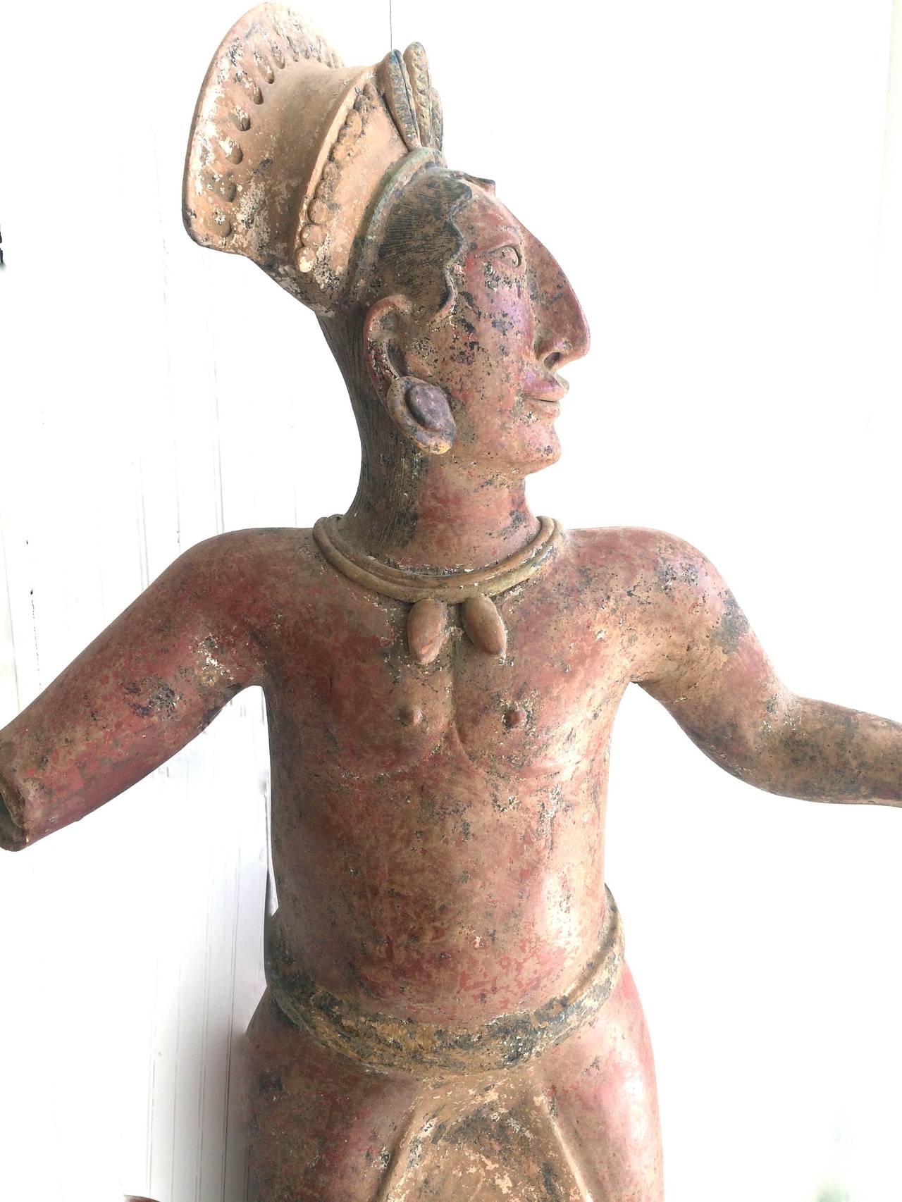 Walter Mayan Clay Sculpture, Clay Sculpture For Sale at